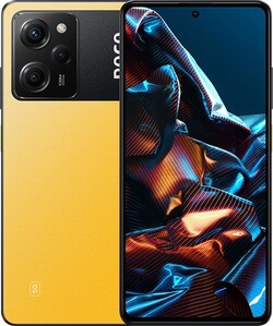 Poco X5 Pro em amarelo