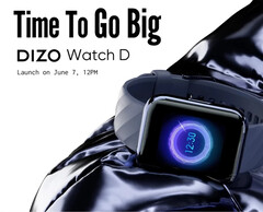 O relógio DIZO Watch D tem um display de 1,8 polegadas, entre outras características. (Imagem: DIZO)