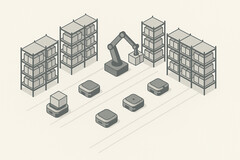 Amazon: Revelada a meta interna de cortar 600.000 empregos por meio de IA e robótica. (Fonte da imagem: GPT-image-1)