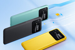 O POCO C40 estará disponível em três cores e duas configurações de memória. (Fonte da imagem: Xiaomi)