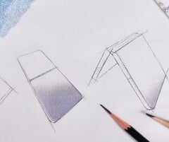 Esboços do Magic V Flip2 (Fonte da imagem: Jimmy Choo no Instagram)