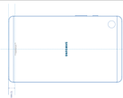 Um diagrama do Galaxy Tab A9. (Fonte: FCC)