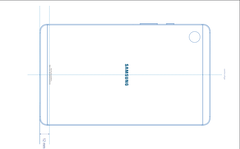 Um diagrama do Galaxy Tab A9. (Fonte: FCC)