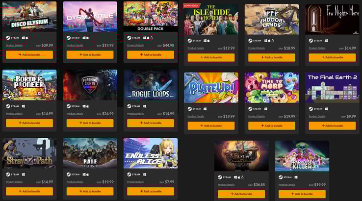 Todos os jogos incluídos na coleção (Fonte da imagem: Fanatical)