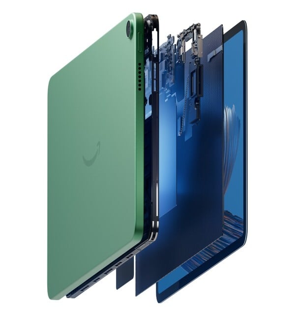 O Amazon Alexa Tablet 11 não tem uma entrada de áudio.
