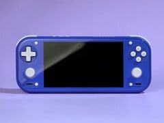 O RG 55G1 possui um design semelhante ao do Switch Lite. Na foto: o console portátil para jogos na cor Indigo.