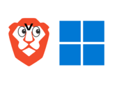 O Brave bloqueia um recurso importante do Windows 11 por padrão. (Fonte da imagem: logotipo do Brave e logotipo do Windows 11, com edições)
