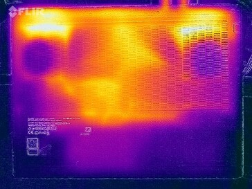 Teste de estresse de temperatura da superfície (lado superior)
