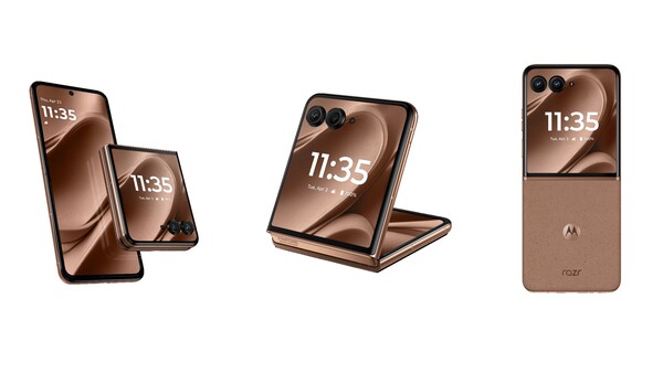 O Motorola Razr 50 Ultra Pantone Color of the Year 2025 edition. (Fonte da imagem: Motorola)