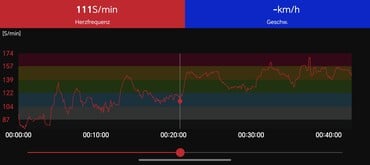 Curva de frequência cardíaca: Polar H10