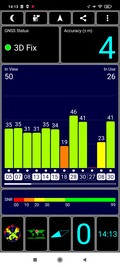 Recepção GPS ao ar livre