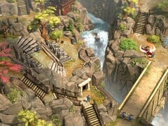 Uma imagem que mostra um cenário em Shadow Tactics: Blades of the Shogun, agora com 90% de desconto no Steam.