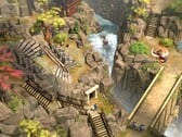 Uma imagem que mostra um cenário em Shadow Tactics: Blades of the Shogun, agora com 90% de desconto no Steam.