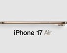 Renderização não oficial do suposto iPhone 17 Air. (Fonte da imagem: MacRumors - editado)