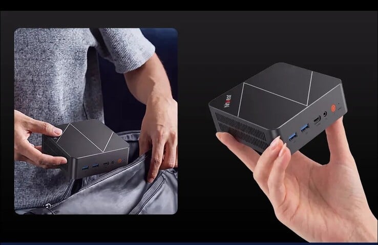 O mini PC L20 é impressionantemente compacto, com apenas 0,66 L.