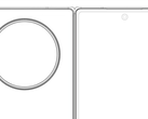 O mais recente esquema do "OnePlus Fold". (Fonte: Digital Chat Station via Weibo)
