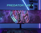 O Predator X49 X parece compartilhar o mesmo painel QD-OLED Gen 2 dos recentes lançamentos da RedMagic e Philips Evnia. (Fonte da imagem: Acer)