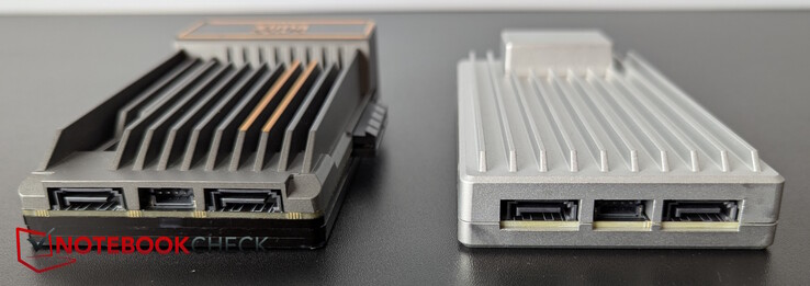 Aletas de resfriamento mais planas no novo modelo