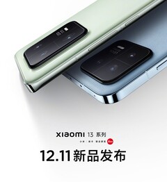 A série Xiaomi 13 será lançada em 11 de dezembro. (Fonte: Xiaomi)