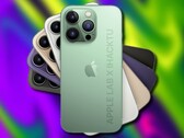 A série Apple do iPhone 14 deverá apresentar opções de cores roxa e verde. (Fonte da imagem: @aaple_lab/Unsplash - editado)