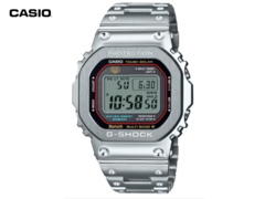 O Casio GMW-B5000D-1C (foto) tem um anel de destaque vermelho ao redor da borda interna da moldura de metal. (Fonte da imagem: Great G-Shock World)