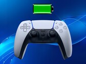 Novo controle DualSense do PS5 mostrado com ícone de bateria (Fonte da imagem: Sony PlayStation com edições)