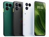 O Fairphone 6 estará disponível em três cores, incluindo Forest Green e Cloud White. (Fonte da imagem: Winfuture)