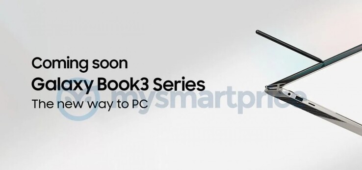 Samsung Galaxy Book3 promo. (Fonte da imagem: MySmartPrice)