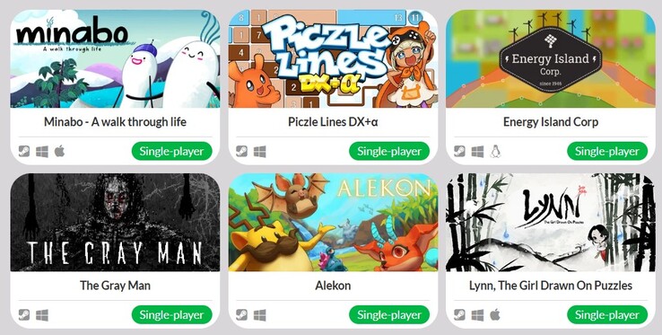Todos os jogos do pacote da Indie Corp. (Fonte da imagem: IndieGala)
