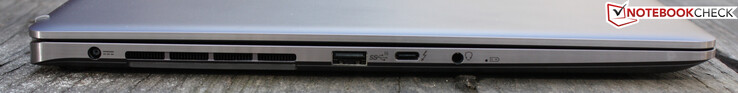 Fonte de alimentação, USB 3.2 Gen 2 (SuperSpeed 10 Gbps), Thunderbolt 4 com DisplayPort, áudio de alta resolução, conector Combo para fones de ouvido CTIA &amp; OMTP