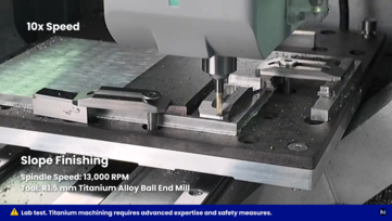 Captura de tela da usinagem de titânio Makera Z1. (Fonte da imagem: Makera)