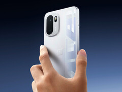 O OnePlus Ace 6 em seu acabamento Quicksilver. (Fonte da imagem: OnePlus)