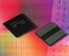 Uma imagem dos chips de memória GDDR5 do kit de imprensa da SK Hynix