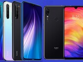 A Redmi Nota 8 e a Redmi Nota 7 foram lançadas em 2019. (Fonte da imagem: Xiaomi - editado)