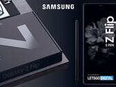 O Galaxy Z Flip 3 parece que contará com suporte S-Pen. (Imagem: LetsGoDigital)
