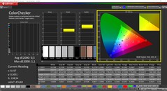 CalMAN ColorChecker (perfil: sRGB)