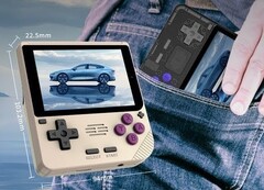 A Powkiddy comercializa o V10 como sendo de bolso, como muitos outros dispositivos portáteis de jogos retrô recentes. (Fonte da imagem: Powkiddy - editado)