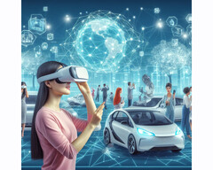 as redes 6G transformam a realidade virtual, os robôs colaborativos e a direção autônoma (Imagem simbólica: Bing AI)
