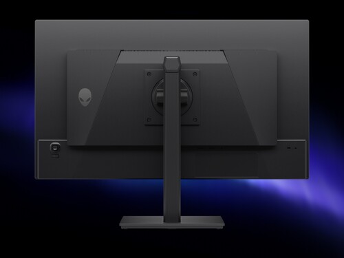 Parte traseira do monitor para jogos Alienware AW2726DM de 27 polegadas OLED