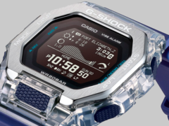 Os novos relógios Casio GBX-100S trocarão a caixa de resina sólida por uma concha transparente no estilo esqueleto e a combinarão com uma moldura de aço inoxidável escovado. (Fonte da imagem: Casioblog)
