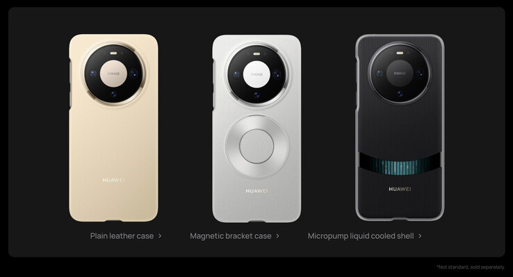 A Huawei vende algumas capas oficiais para o Mate 80 Pro, incluindo uma que oferece resfriamento líquido. (Fonte da imagem: Huawei)