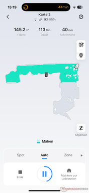 Visão geral com progresso ao vivo