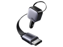 A Ugreen lançou o Carregador Retrátil para Carro de 90W nos mercados globais. (Fonte da imagem: Ugreen)