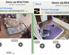 As capturas de tela do grupo do Telegram mostram imagens de câmeras de quartos à venda