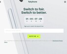 O Fairphone 6 poderá ser anunciado em 25 de junho, às 11h CET (captura de tela de: Fairphone.com).