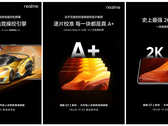 Algumas novas especificações de exibição do GT2 Pro. (Fonte: Realme)