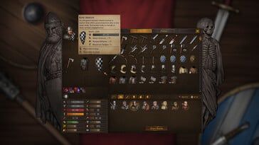 Uma imagem mostrando um inventário no jogo Battle Brothers.