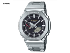 O Casio G-Shock GM-B2100SD-1C (foto) terá um mostrador preto com uma caixa de aço em tom prateado. (Fonte da imagem: Great G-Shock World)