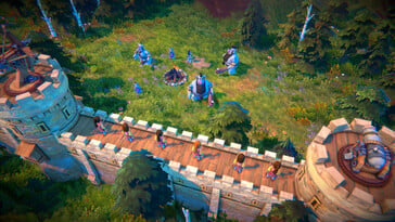Uma imagem mostrando vários trolls em Fabledom.