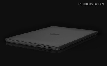 Conceito MacBook Pro 14. (Fonte de imagem: @RendersbyIan)